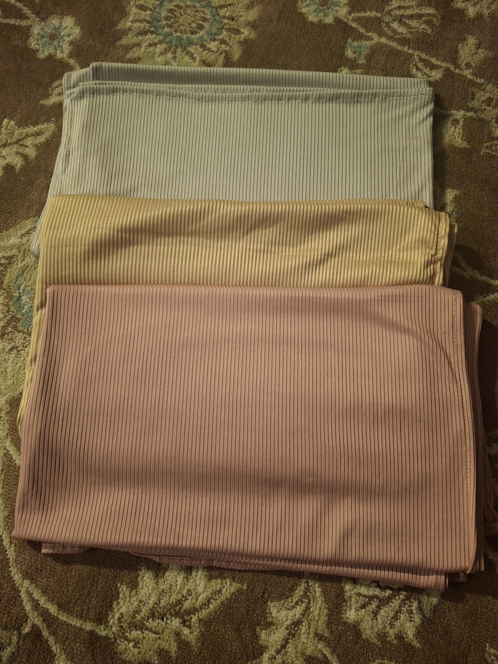 ✨ NEW Ribbed Jersey Hijab / Scarf Bundle (Set of 3) - 70" x 29" Neutral Tones